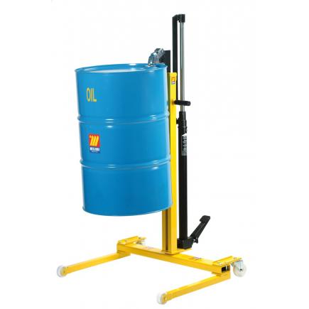 Élévateur hydraulique à roulettes pour fûts de 180 - 220 l