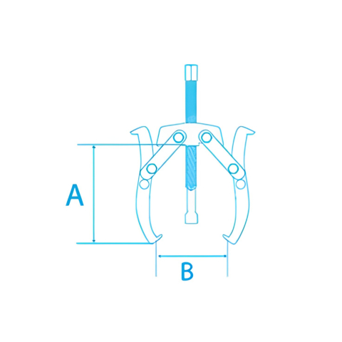 A MAX : 150 MM , B MAX : 135 MM