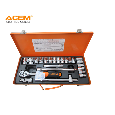 COFFRET DE DOUILLES 1/2 12 PANS ACEM